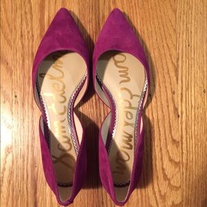 Sam Edelman Rodney Purple Plum Pointed Flats 7.5